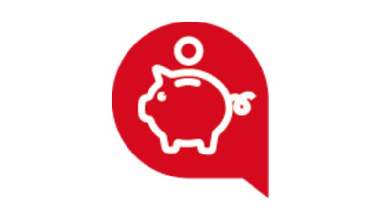 A piggy bank symbol