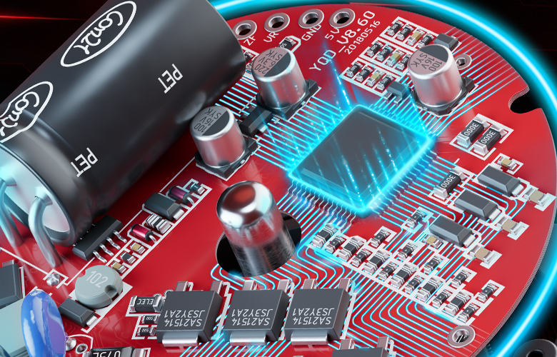 The circuit board of a brushless motor